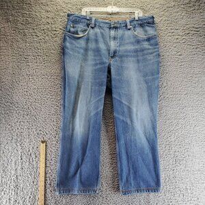 Duluth Trading Co Jeans Mens 42x30 Blue Relaxed Fit 100% Cotton Durable Workwear
